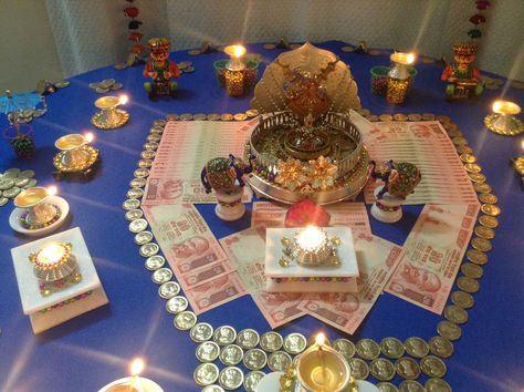 Lakshmi Pujan Decoration At Home, Dhanteras Pooja At Home, Dhanteras Pooja Decoration At Home, Dhanteras Pooja, Dhan Teras, Varahi Mata, Laxmi Pujan, Annapurna Devi, Laxmi Mata