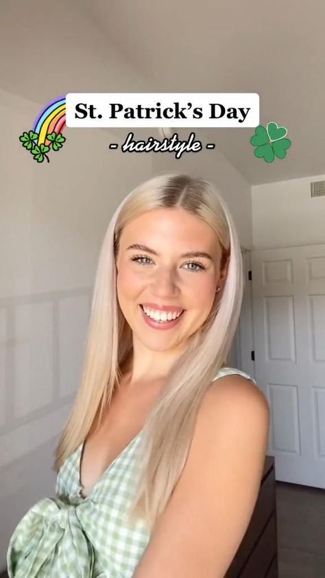 St. Patrick’s Day Hairstyle!! in 2022 | Hair tips video, Hair tutorials for medium hair, Hot hair styles Day Hairstyles Easy, Day Hairstyles, Cute Simple Hairstyles, Braided Ponytail Hairstyles, Hair Tips Video, Hair Tutorials For Medium Hair, Back To School Hairstyles, Hair Stylies