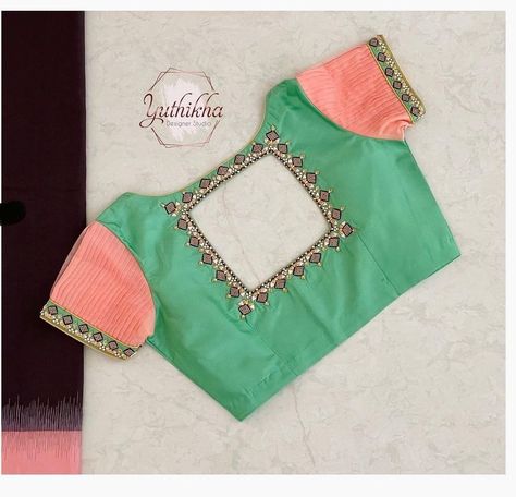 Double Colour Blouse Designs Latest, Dual Colour Blouse Designs, Colour Blouse Designs Latest, Double Color Blouse Design, Double Shade Blouse Design, Double Colour Blouse Design, Onion Colour Blouse Design, Colour Blouse Designs, Latest Fashion Blouse Designs