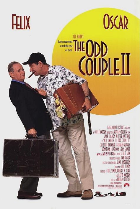 The Odd Couple II, 1998 The Odd Couple, Walter Matthau, Catholic Humor, Catholic Memes, Jack Lemmon, Jean Smart, Odd Couples, Matthew Perry, Original Movie Posters