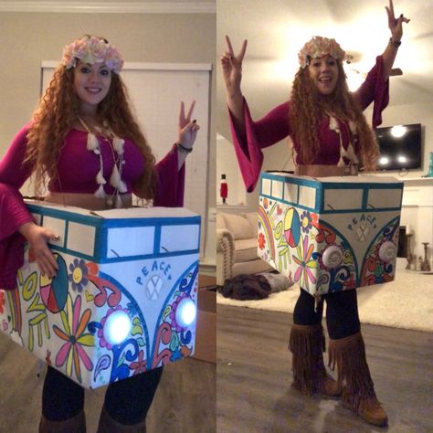 Hippie Halloween Costume Hippie Halloween Costumes Diy, Hippie Halloween Costume, Halloween Costumes Diy, Hippie Costume Halloween, Hippie Halloween, Costumes Diy, Spooky Szn, Costume Diy, House Renovation