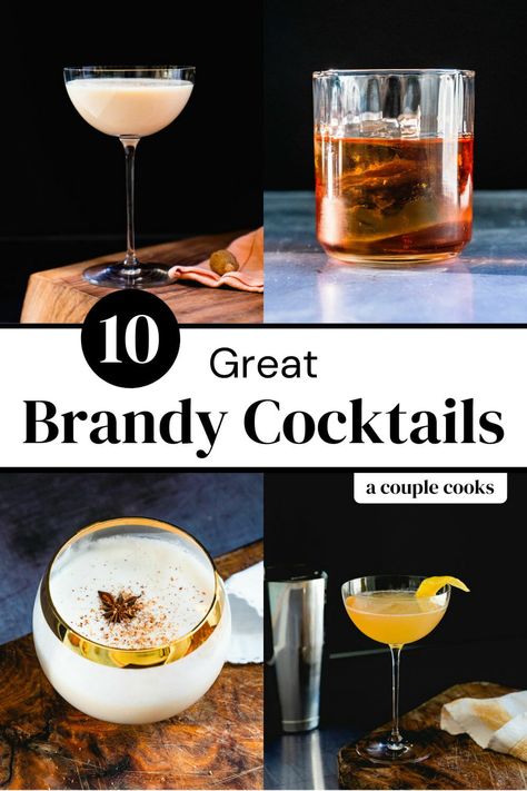 Drinks With Brandy Recipes, Brandy Old Fashioned Recipes, Brandy Drink Recipes, Brandy Alexander Recipe, Brandy Cocktail Recipes, Between The Sheets Cocktail, Brandy Drinks, Milk Punch Recipe, Brandy Drink