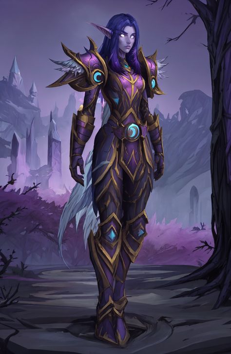 Saatari, custom night elf character wearing Wardenguard armor set #fantasy #warcraft #wow #worldofwarcraft #nightelf #nelf #elf #kaldorei #saatari Night Elf Warcraft, Night Elf World Of Warcraft, Paladin Warcraft, Night Elf Warrior, Wow Night Elf, World Of Warcraft Night Elf, Night Elf Druid, Wow Elf, Elf Armor