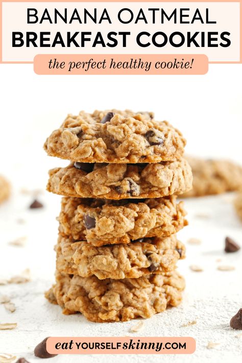 Discover a whole new way to start your day with these delicious Banana Oatmeal Breakfast Cookies. Made from scratch, these cookies are not just a breakfast food but a delightful treat that will keep you going all morning long. They’re perfect for breakfast, on-the-go snacking, or as a quick dessert any time of the day. Click to get the mouthwatering, foolproof recipe and make mornings more exciting! Banana Bread Breakfast Cookies, Banana Breakfast Ideas, Banana Oat Breakfast Cookies, Pb Banana Oatmeal Cookies, Healthy Banana Breakfast Cookies, Banana Oatmeal Breakfast Cookies, Banana Breakfast Cookies, Shelf Cooking, Banana Recipes Overripe