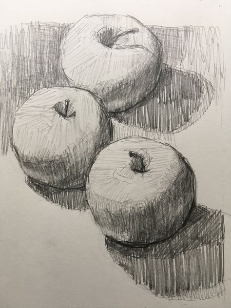 Sketches Still Life, Apple Drawing, Drawing Apple, Fruit Sketch, Art Painting Gallery, Still Life Drawing, Big Art, Pencil Art Drawings, Art Drawings For Kids