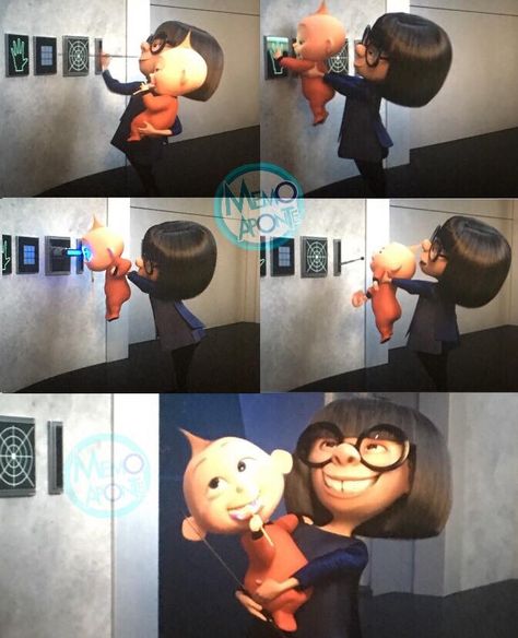 Edna & Jack Jack Disney Incredibles, Disney Time, Disney Queens, Edna Mode, Youtubers Funny, Incredibles 2, Cute Disney Drawings, Jack Jack, Funny Disney