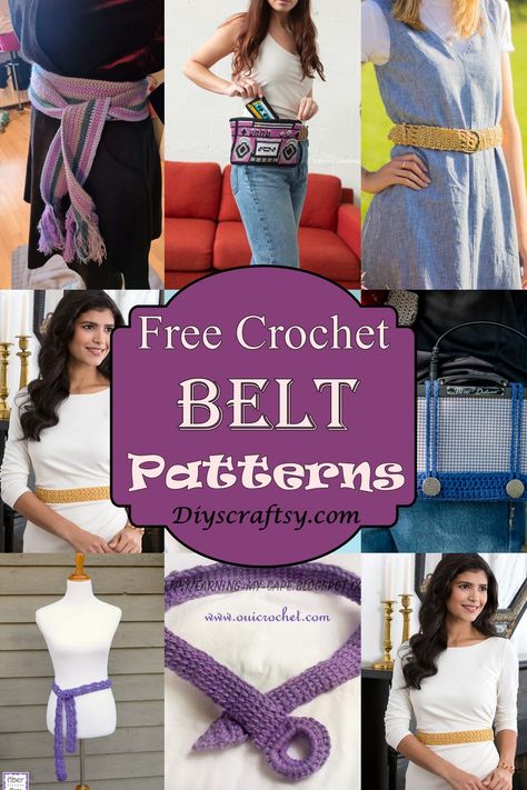 22 Free Crochet Belt Patterns And Ideas - DIYs Craftsy Crochet Belts For Women Free Pattern, Crocheted Belt Free Pattern, Free Crochet Patterns Cotton Yarn, Crochet Belts Free Pattern, Crochet Belt Patterns, Belt Crochet Pattern Free, Crochet Belts For Women, Crochet Belt Bag Free Pattern, Crochet Belt Pattern