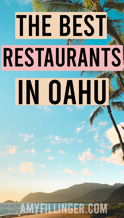 Oahu Food Trucks, Best Restaurants In Oahu, Oahu Food, Oahu Restaurants, Best Hawaiian Island, Hawaii Trip Planning, Hawaii Vacation Tips, Oahu Vacation, Hawaiian Travel