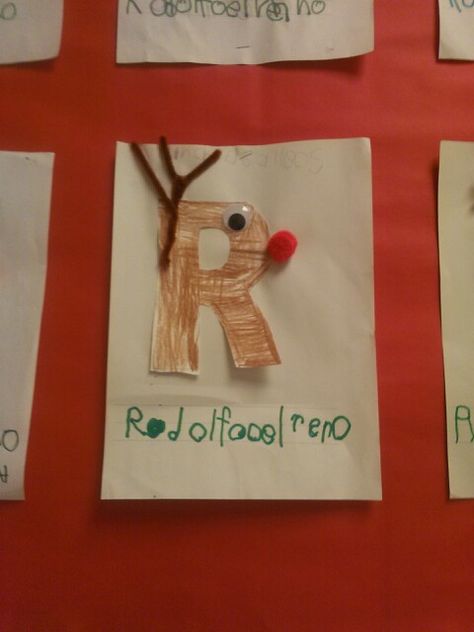 R is for rodolfo el reno and reindeer R Is For Reindeer, Reindeer Crafts, Reindeer Head, Reindeer Craft, Alphabet Crafts, Z Craft, Winter Preschool, Class Activities, Future Career