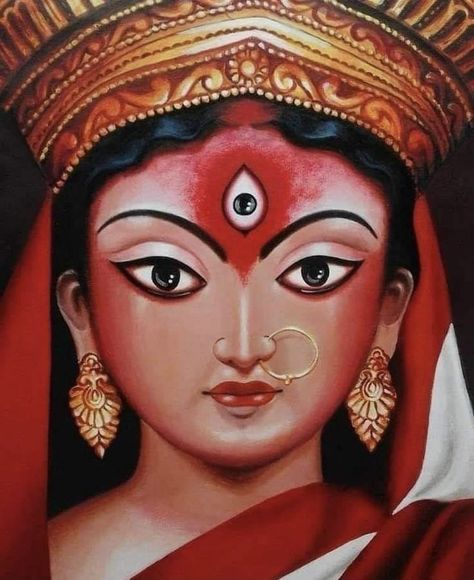 I will try this drawing. You can subscribe my channel for notification.. click and be a part of my YouTube family Durga Maa Paintings, Ma Durga, Durga Kali, Alpona Design, Youtube Family, Bengali Art, Durga Painting, Image Reference, Hanuman Images