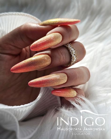 26 Ideas for Fall Nail Colors 2024 | OPI, DND Gel & More Nails Ombre Orange, Yellow Orange Nails, Orange And Pink Nails, Nails Ombre, Nails Yellow, Shine Nails, Nails Pink, Fall Nail Colors, Yellow Nails