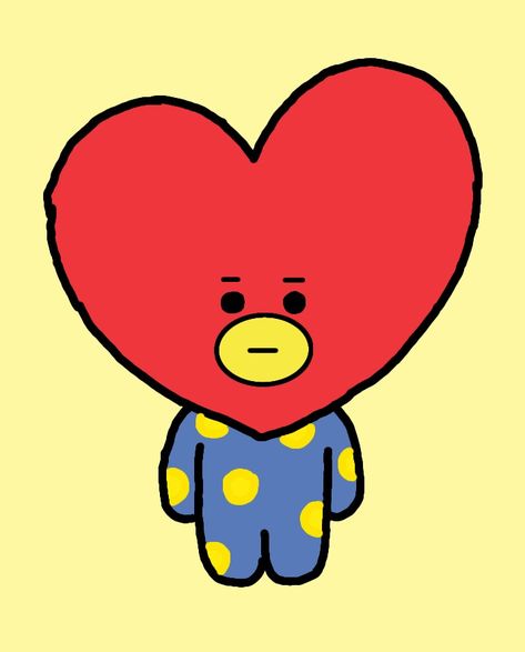 Bt21 Tata Cute, Tata Bt21 Drawing, Tata Plushie, Tata Drawing, Tata World, Tata Bt21, Bt21 Tata, Big Photo, Cartoon Faces