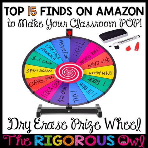 Prize Wheel Classroom, Cheap Amazon Finds, Disco Party Lights, Best Amazon Finds, Prize Wheel, Free Popcorn, Classroom Welcome, Classroom Prizes, Classroom Management Tool