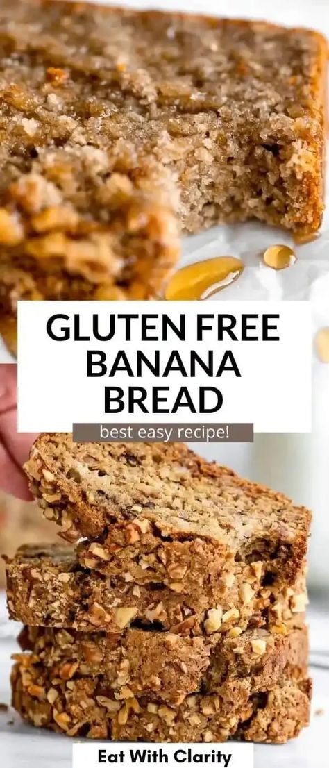 Vegan Gluten Free Banana Bread, Fluffy Gluten Free Pancakes, Homemade Crackers Recipe, Vegan Banana Bread Recipe, Dairy Free Pasta, Flours Banana Bread, Grain Free Desserts, Gluten Free Banana Bread, Chocolate Chip Banana