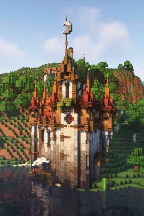 #Minecraft #MinecraftBuilds #MinecraftHouse #minecraftbuildingideas #MinecraftBase Mc Cliff House, Mountain Build Minecraft, Minecraft River, Minecraft Mountain, Minecraft Decor, Minecraft Building Guide, Minecraft Castle, Cute Minecraft Houses, Minecraft Construction