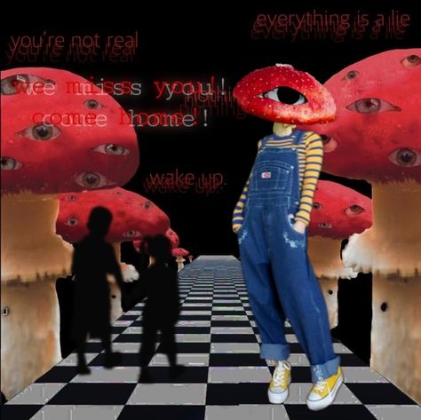 dreamcore indie kid Weirdcore deja vu aesthetic y2k mushroom eye Weird Core Mushroom, Y2k Dreamcore, Weird Kid Aesthetic, Deja Vu Aesthetic, Mushroom Nails, Weird Kid, Kid Aesthetic, Weird Core, Aesthetic Y2k