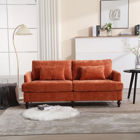 PRICES MAY VARY. 🛋️【Spacious & Comfy Couch】Tongbaiyi loveseat sofa provides perfect setting for leisure life. Comfy couch features 21in deep seating area, spacious armrest and thickend cushion, can meet your resting needs easily. 🛋️【Fluffy Chenille Fabric】Upholstered in cloud-like chenille fabric, creamy couch offers a soft touch while providing a fuzzy texture. Chenille fabric decorates your home with warmth and calmness.Many colors to choose from sofas,allowing you to choose your favorite co Couches For Small Spaces, Small Couch, Room Vanity, Upholstered Couch, Bedroom Dressing, Sofa Modern, Modern Loveseat, Couch Fabric, Couch And Loveseat