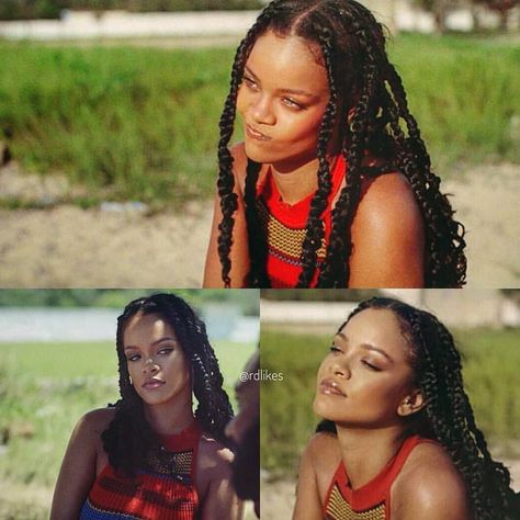 Rihanna Guava Island, Guava Island Braids, Rihanna Guava Island Braids, Rihanna With Braids, Guava Island, Robyn Fenty, Dreadlocks Braids, Looks Rihanna, Mode Rihanna