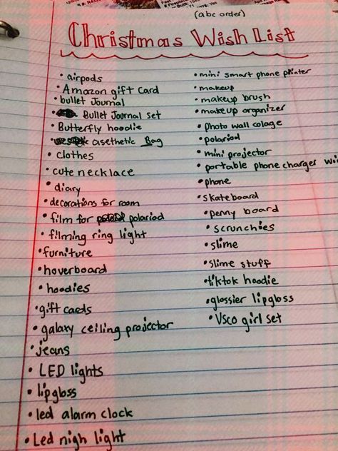 Christmas List Ideas For Teens/Tweens❤️. bday gift Christmas List Ideas 9-10, Organized Christmas List, Things To Add On Your Christmas List, Christmas Wish List Ideas On Paper, Christmas Wishlist Inspo On Paper, Make A Christmas List With Me, Christmas List On Paper, Christmas List Designs, Christmas Wishlist Paper