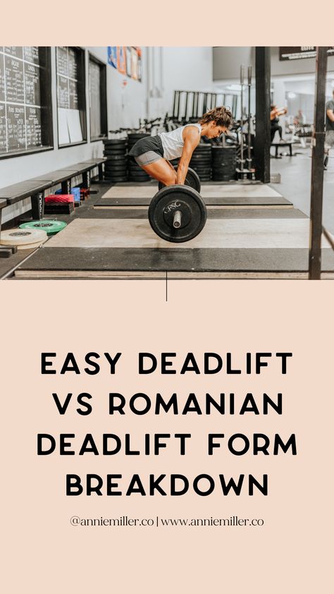 Coach Annie Miller breaks down an RDL vs a conventional deadlift Romanian Deadlift Form, Conventional Deadlift, Deadlift Form, Romanian Deadlift, Stiff Leg Deadlift, Ideal Client Avatar, Quads And Hamstrings, Travel Workout, Guys Be Like