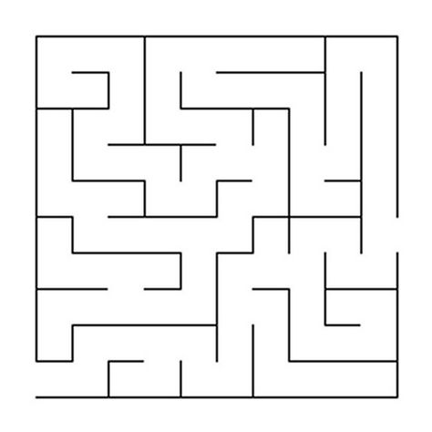 Easy Mazes. Printable Mazes for Kids. - Best Coloring Pages For Kids Maze Template, Easy Maze, Simple Maze, Maze Drawing, Mazes For Kids Printable, Maze Print, Maze Worksheet, Printable Mazes, Learning Patience