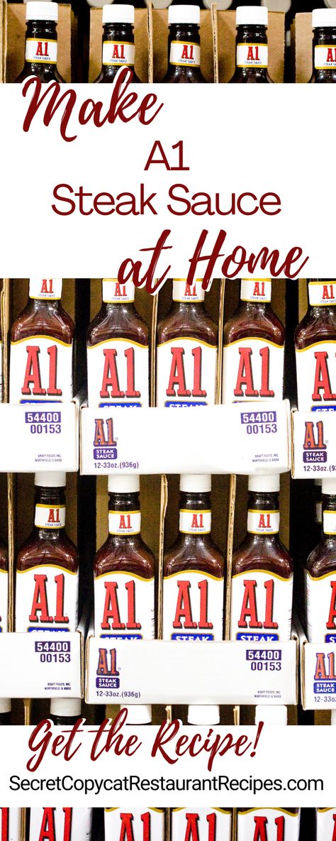 A1 Steak Sauce Secret Recipe Homemade A-1 Steak Sauce, A 1 Steak Sauce Recipes, Homemade Steak Sauce Easy, A-1 Sauce Recipes, Home Made Steak Sauce Recipe, Diy Steak Sauce, Worchester Sauce Recipe, Steak Sauce Recipe Easy, A 1 Steak Sauce