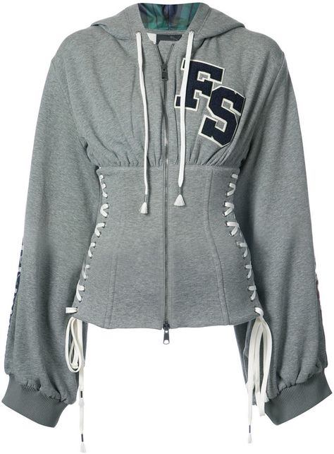 Grey Corset, Zipped Hoodie, Kpop Fashion Outfits, Cotton Hoodie, Stage Outfits, Kpop Outfits, Kpop Fashion, Fesyen Wanita, Grey Hoodie