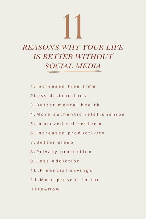 Discover 11 incredible benefits you can experience after taking a break from social media! 🌿 From mental clarity to better sleep quality, this break can transform your life. Learn how temporarily disconnecting can help you reconnect with yourself and find balance. #SocialMediaBreak #MentalWellness #DigitalDetox#MentalHealth #LifeBalance #SelfCare #DigitalDetoxBenefits #ReconnectWithYourself #StressManagement #MentalClarity #SleepQuality Taking A Social Media Break Announcement, Benefits Of No Social Media, Taking A Break From Social Media, Social Media Isnt Real Life Quotes, Social Media Quotes Truths, Delete Social Media, Break From Social Media, Reconnect With Yourself, Quotes Truths