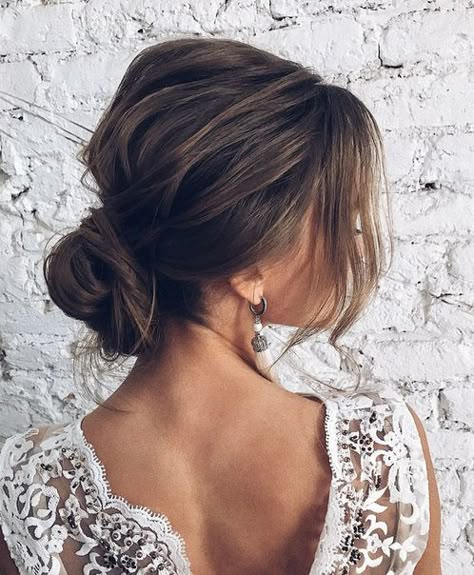 Wedding Low Bun With Veil, Curtain Bangs With Updo, Bridal Hair Curtain Bangs, Low Bun Curtain Bangs, Low Bun With Curtain Bangs, Middle Part Updo Wedding, Middle Part Low Bun, Wedding Low Buns, Middle Part Updo