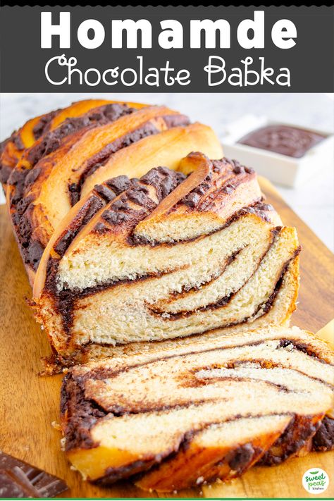 Chocolate Babka Simple Sugar Syrup, Chocolate Babka, Braided Bread, Chocolate Zucchini, Pastry Brushes, Sweet Breads, Chocolate Filling, Instant Yeast, Homemade Chocolate