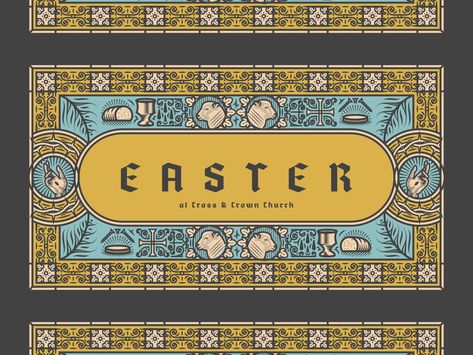 Easter Design Poster, Easter Branding, Easter Sermon Graphic, Easter Poster Design Graphics, Easter Graphics Church, Peter Voth, Easter Poster Design, Easter Graphic Design, Jesus Ideas