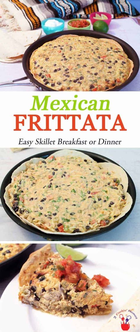 Tortilla Frittata, Mexican Frittata, Chicken Frittata, Frittata Recipes Breakfast, Rotisserie Chicken Tacos, Easy Frittata, Chicken Taco Seasoning, One Skillet Meals, Easy Skillet