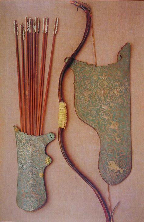 no history on site - looks Persian/Mongolian/Eastern European but could be later period Euro Mongolian Bow And Arrow, Mongolian Bow, Short Bow, Mounted Archery, Bow Quiver, Archery Bows, Dragon Age Origins, Archery Equipment, Traditional Archery