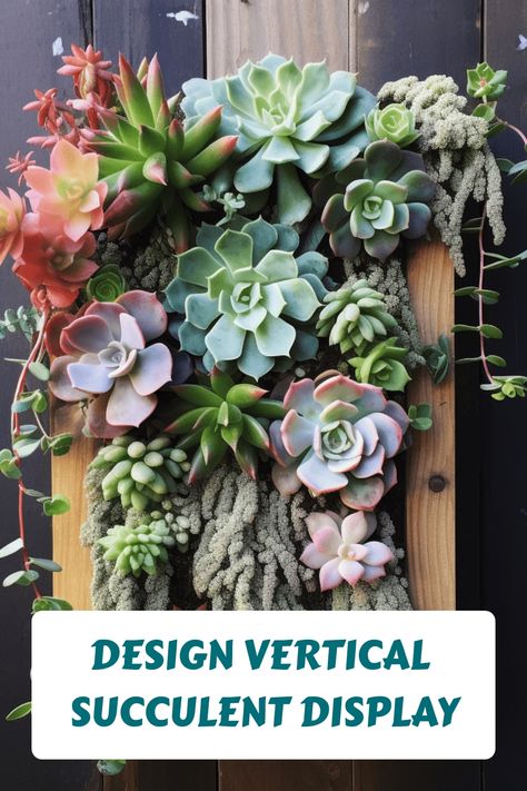 Learn the simple steps to make your own vertical garden using these charming plants. Elevate your space with a touch of nature brought indoors through this creative and eye-catching project. Let us guide you through the process of bringing the outdoors in with succulents as your new wall decor masterpiece. Succulent Inspiration, Succulent Wall Hanging, Plant Business, Succulent Display, Yucca Plant, Gardening Gear, Holly Tree, Crabapple Tree, Fiddle Leaf Fig Tree