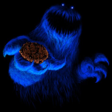 Scary Cookie Monster - Beware Greedy Monsters Bearing Gifts - Neatorama Wallpapers November, November Wallpapers, Cookie Monster Wallpaper, November Wallpaper, Lockscreen Iphone, Designer Graphic Tees, 12 November, Calendar Wallpaper, Iphone Lockscreen