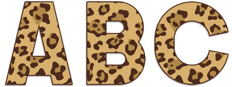 Large Jaguar Print Letters Safari Theme Birthday Party, Tarpaulin Design, Jaguar Animal, Print Letters, Safari Theme Birthday, Jaguar Print, Printable Animals, Classroom Theme, Safari Theme