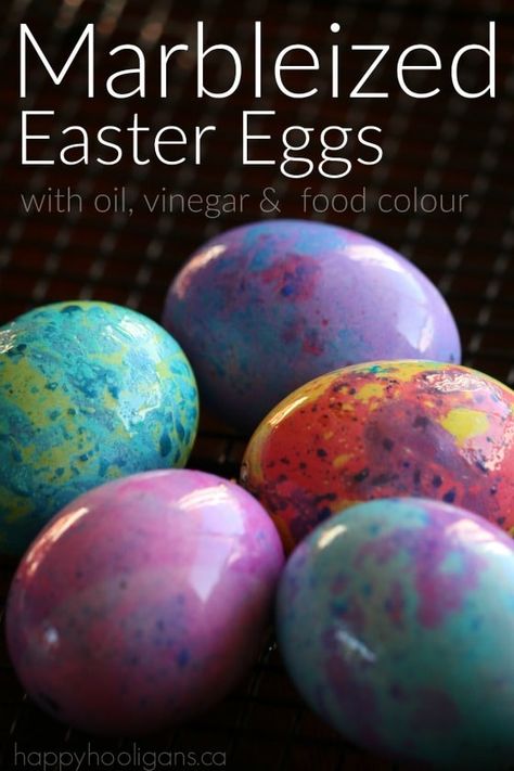 How to Make Marbleized Easter Eggs - Happy Hooligans Joseph Crafts, Cool Easter Eggs, Dinosaur Activity, Nature Hunt, Happy Hooligans, Easter Happy, Easter Activities For Kids, Resurrection Sunday, Easter Games