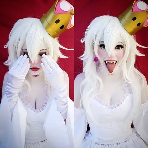 King Boo Cosplay, Boosette Cosplay, Boo Cosplay, Princesa Peach Cosplay, Boo Costume, Mario Cosplay, Peach Cosplay, Anime Ghost, King Boo