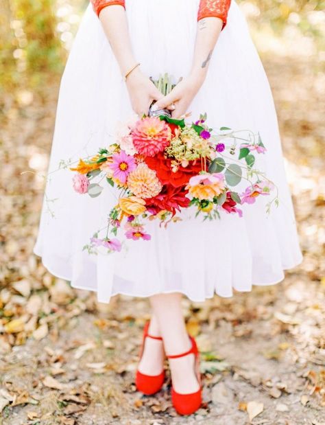 Red High, Bouquet Of Flowers, About Time, Red Wedding, Bridal Bouquets, Red Shoes, Wedding Bouquet, Wedding Shoes, Bridal Bouquet