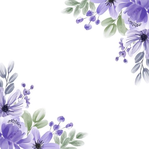 Purple Frames, Purple Wreath, Cat Air, Flower Border, Free Pictures, Purple, Frame, Flowers, Floral