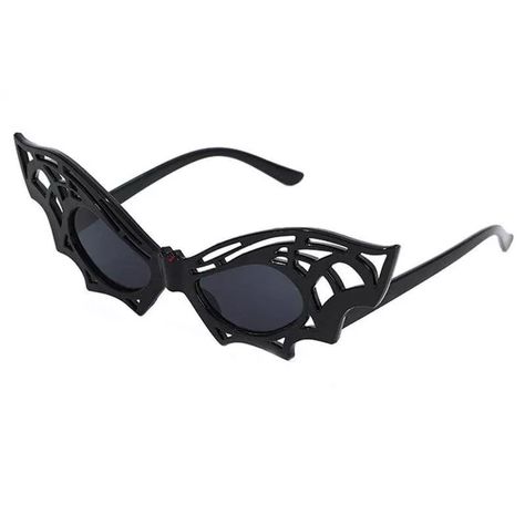 Unique Bat Shape Retro Halloween Sunglasses &#8211; Unisex Novelty Eyewear for Parties Halloween Sunglasses, Halloween Glasses, Bat Shape, Flower Sunglasses, Costume Ball, Creative Costumes, Valentines Jewelry, Retro Halloween, Retro Sunglasses