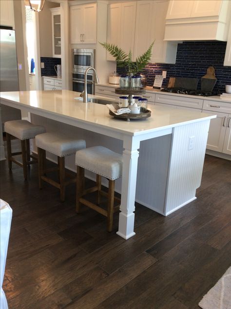 Shaker Gourmet Island Leg White Beadboard Kitchen, Beadboard Kitchen Island, Kitchen Island Posts, Kitchen Island With Legs, Kitchen Cabinets With Legs, Shaker Cabinets Kitchen, Kitchen Island Leg, Kitchen Island Legs, Beadboard Kitchen