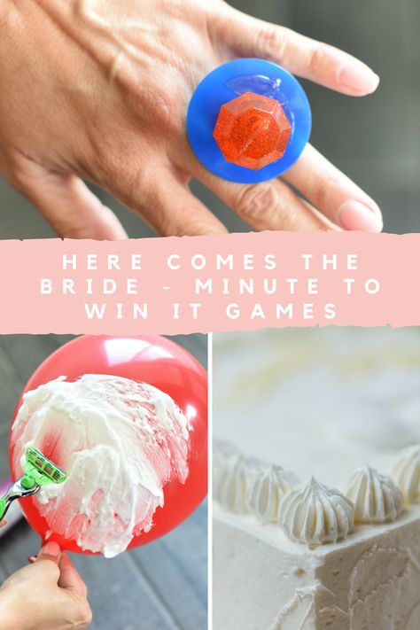 Minute to Win It Bridal Shower Games - Peachy Party Whip Cream Game, Free Bachelorette Party Games, Kitchen Tea Games, Christian Bridal Shower Ideas, Couples Wedding Shower Games, Pancake Party, Engagement Party Games, Fun Drinking Games, Fun Bridal Shower Games