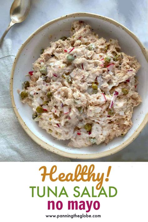 Tuna Salad No Mayo, Healthy Green Salads, Tuna Salad Recipe Healthy, Amazing Salads, Healthy Tuna Salad, Canned Tuna Recipes, Healthy Foods To Make, Healthy Tuna, Baking Powder Uses