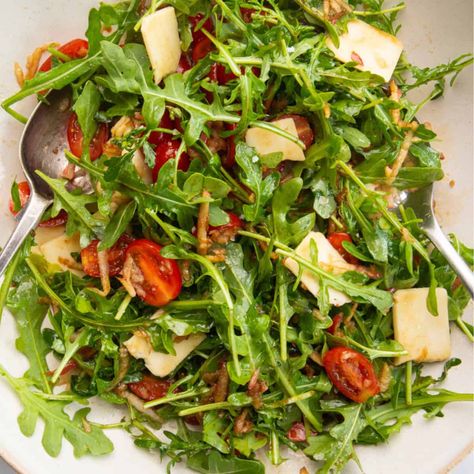 Rocket Salad Arugula Salad Recipes, Rocket Salad, Healthy Side Dish, Light Salad, Zero Carb, Large Salad Bowl, Healthy Side, Arugula Salad, Healthy Sides