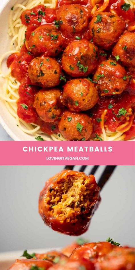 Chickpea Vegan Recipe, Vegan Chickpeas Recipe, Chickpea Balls Vegan, Chickpea Meatballs Vegan, Vegan Recipes With Chickpeas, Easy Vegan Chickpea Recipes, Vegetarian Recipes Chickpeas, Vegetarian Recipes With Chickpeas, Chickpea Dinners