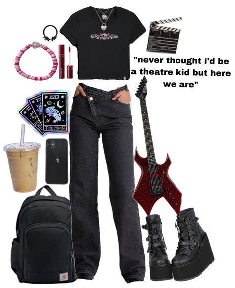 Theater Kid Outfits, Theatre Kid Outfit, Theater Kid Aesthetic Outfits, Kid Aesthetic, Kid Outfits, Theater Kid, Kid Core, Theatre Kid, Aesthetic Outfits