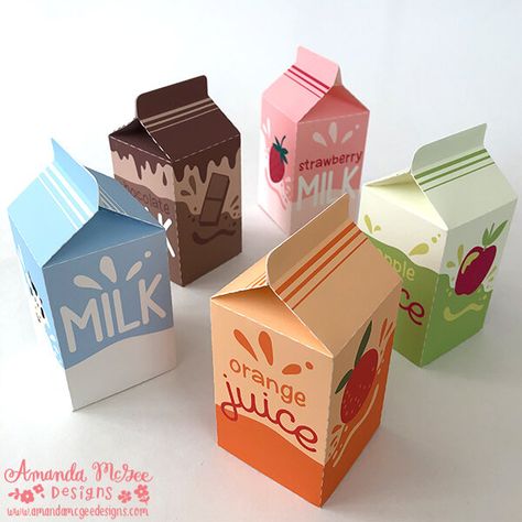 Milk Carton Crafts, Diy Pop Up Book, Carton Design, Milk Packaging, Milk Box, Handmade Packaging, Pinterest Diy Crafts, Coffee Illustration, Clay Crafts Air Dry