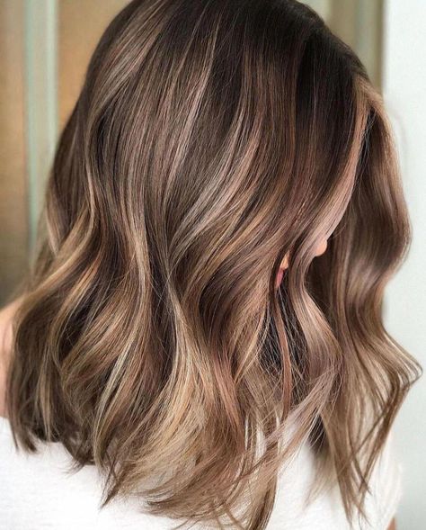 Thick Brown Hair With Subtle Highlights #brownhairbalayage Brunette Ombre, Chocolate Brown Hair, Brown Hair Balayage, Vegan Hair, Brown Balayage, Hair Color Techniques, French Hair, Balayage Brunette, Brown Blonde Hair