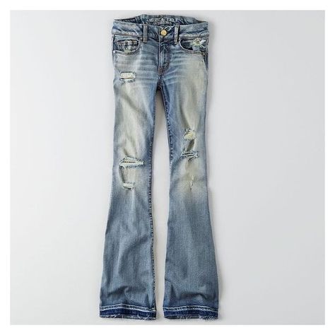 AEO Denim X Boho Artist Flare Jeans ❤ liked on Polyvore featuring jeans, flared denim jeans, skinny fit jeans, stretch jeans, skinny flare jeans and low-rise flare jeans Ripped Denim Jeans, Denim Jeans Ripped, Torn Jeans, Flare Denim Jeans, Stockholm Fashion, Destroyed Jeans, Distressed Denim Jeans, Ripped Denim, Mens Outfitters